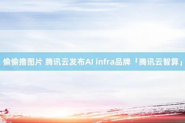 偷偷撸图片 腾讯云发布AI infra品牌「腾讯云智算」