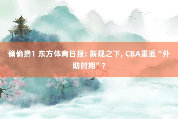偷偷撸1 东方体育日报: 新规之下, CBA重返“外助时期”