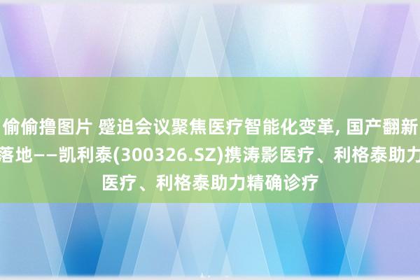 偷偷撸图片 蹙迫会议聚焦医疗智能化变革, 国产翻新时候加快落